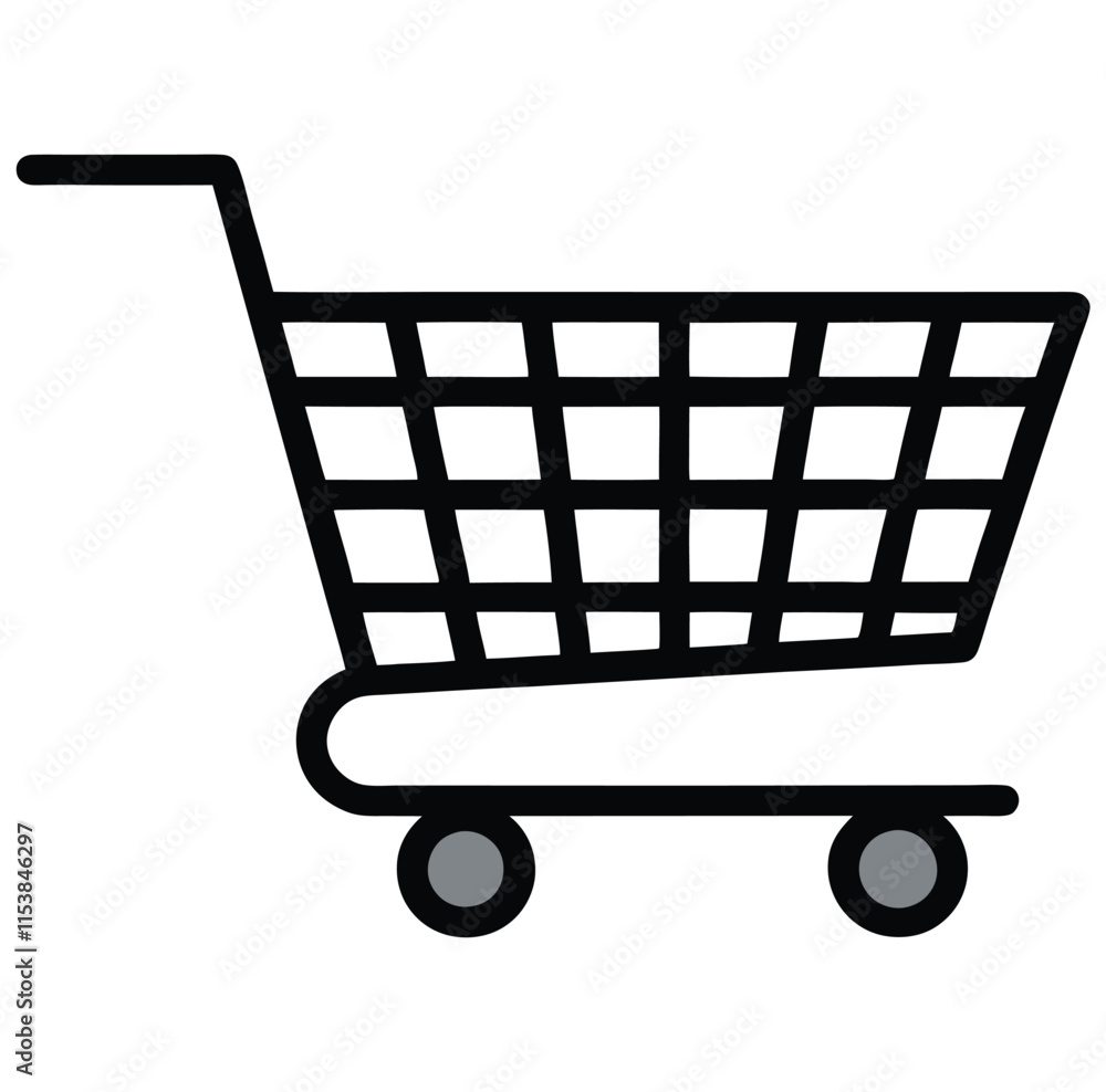 Simple Black and White Flat Illustration Simple Black and White Flat Illustration