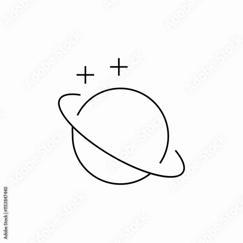 planet venus icon sign vector