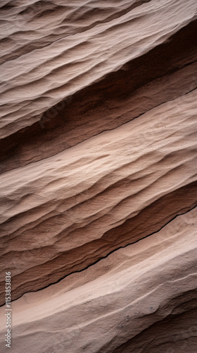 Smoothly eroded sandstone textures forming wavy patterns, highlighting the potential for sustainable geological energy exploration. photo