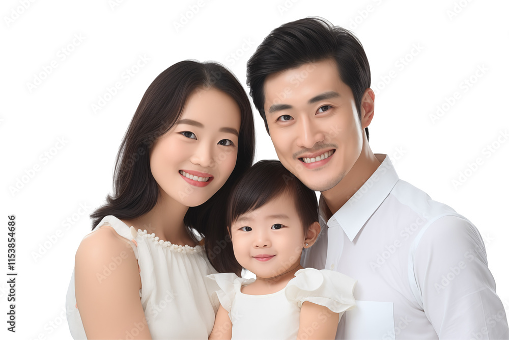 Portrait of a Smiling Asian Family on Transparent Background - Ideal Illustration for Creative Projects, Advertisements, Cultural Content, or Campaigns Promoting Diversity and Family Unity. PNG cut. Portrait of a Smiling Asian Family on Transparent Background - Ideal Illustration for Creative Projects, Advertisements, Cultural Content, or Campaigns Promoting Diversity and Family Unity. PNG cut.