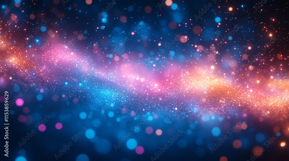 Vibrant abstract bokeh light patterns in blue and pink Vibrant abstract bokeh light patterns in blue and pink