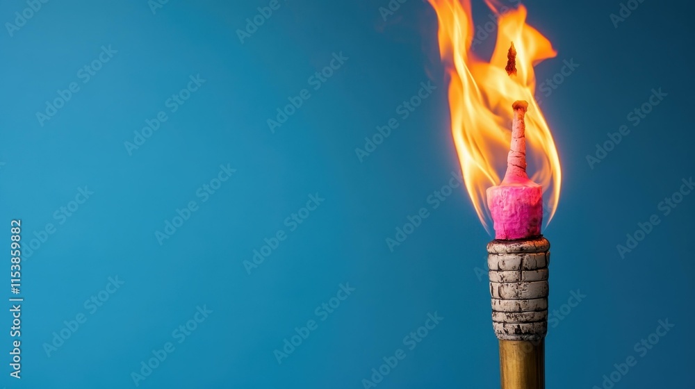 Dramatic lighting effects Torch flames casting long shadows Dramatic lighting effects Torch flames casting long shadows