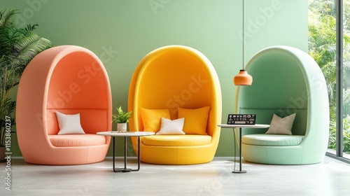 Dynamic collaborative workspaces designated nap pod photo