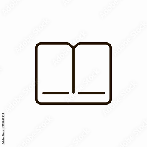 open book icon sign vector