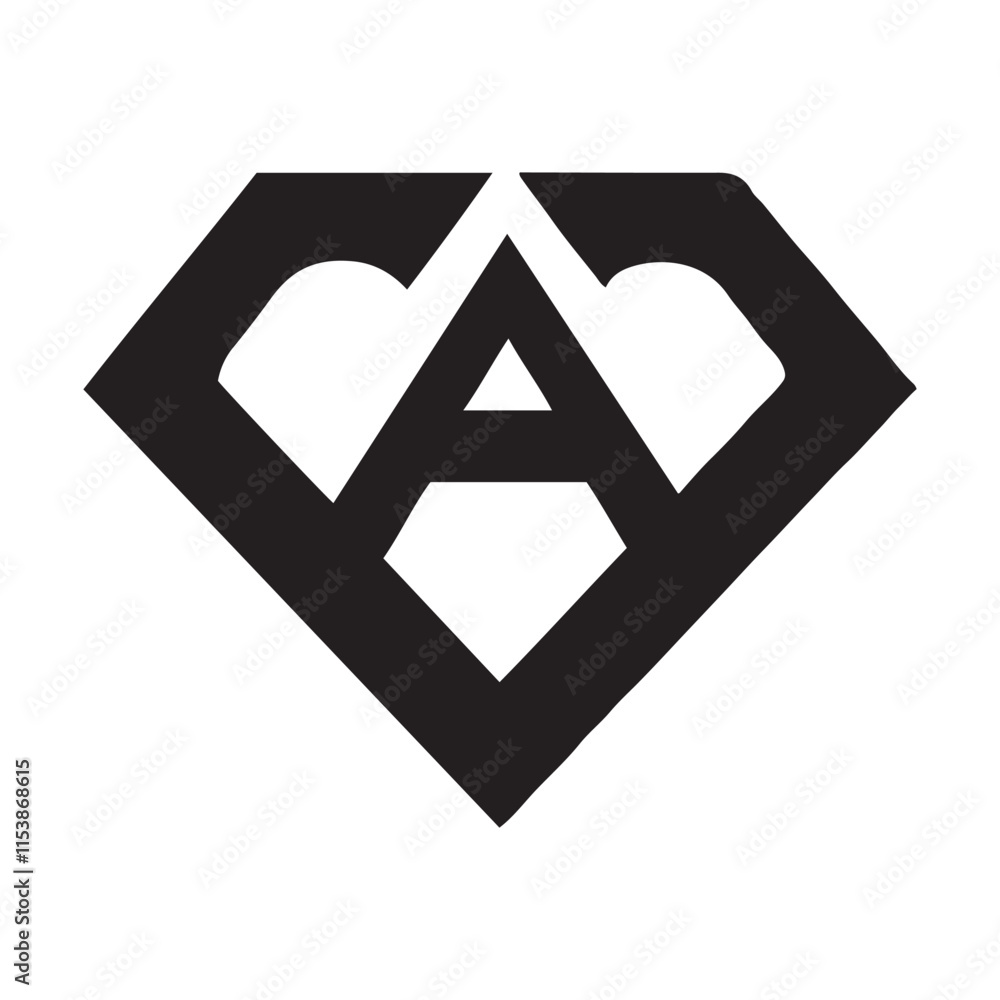 Modern Triangle CA Letter Logo | Creative Monogram Design | AC Logo on White Background Modern Triangle CA Letter Logo | Creative Monogram Design | AC Logo on White Background
