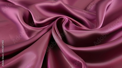 Elegant Burgundy Silk Satin Fabric Abstract Background: Unveiling the Allure of Luxurious Textures and Rich Hues for Interior Design, Fashion, and Artistic Creations. From Opulent Drapes to Graceful G