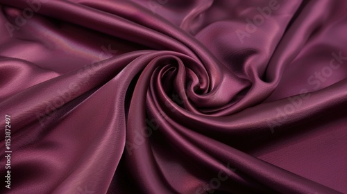 Elegant Burgundy Silk Satin Fabric Abstract Background: Unveiling the Allure of Luxurious Textures and Rich Hues for Interior Design, Fashion, and Artistic Creations. From Opulent Drapes to Graceful G