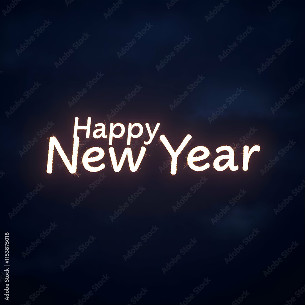 Happy new year , dark background Happy new year , dark background