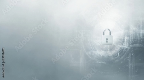 Minimalist Security Background with Layered Graphics