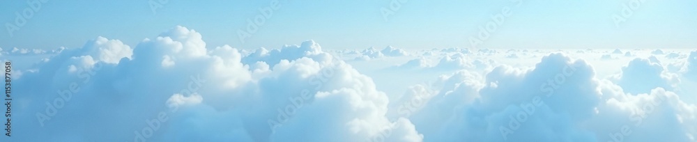 Delicate blue sky with thin stratus clouds veiled in soft mist, light, misty Delicate blue sky with thin stratus clouds veiled in soft mist, light, misty