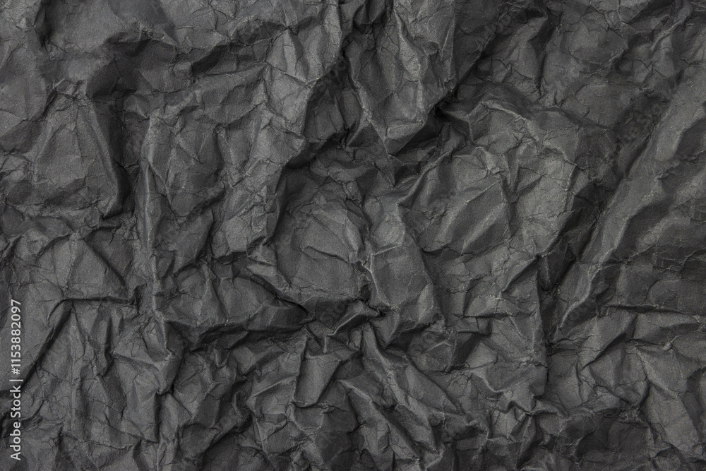 Abstract dark gray crumpled paper texture background Abstract dark gray crumpled paper texture background