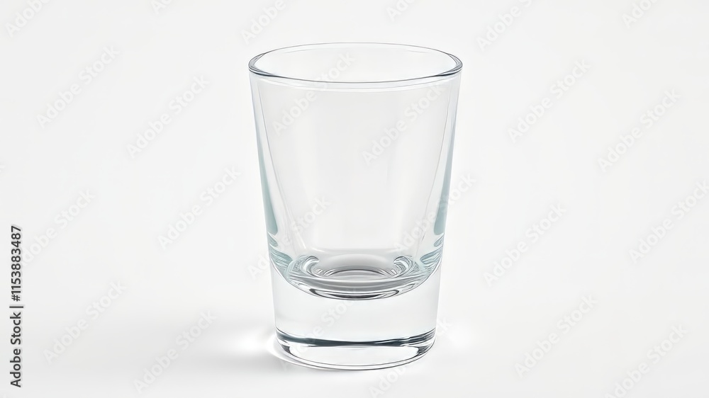 Empty Shot Glass - White Background - High-Quality AI Photo - Clean & Modern Empty Shot Glass - White Background - High-Quality AI Photo - Clean & Modern