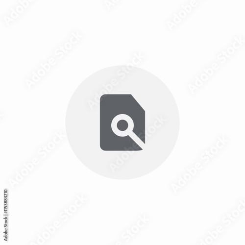 file search icon sign vector