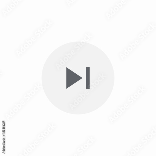 skip next icon sign vector