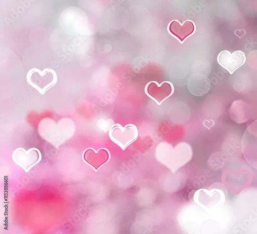 Valentine hearts background