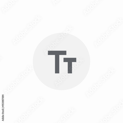 text font size icon sign vector