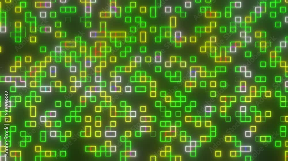 Digital neon blocks lines. Computer generated Digital neon blocks lines. Computer generated