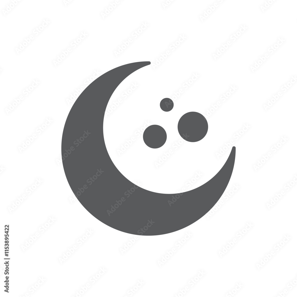 Fototapeta premium Moon Logo Template Icon