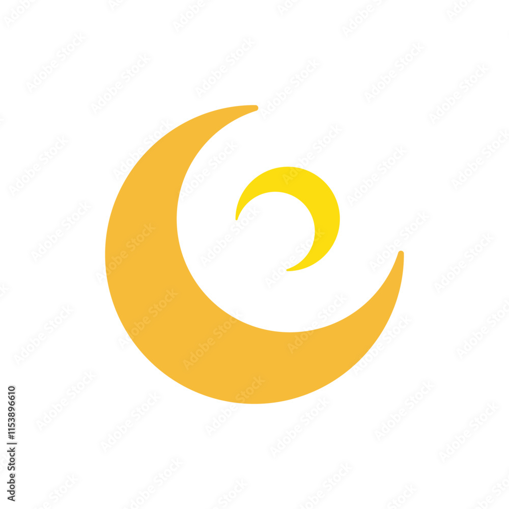 Obraz premium Moon Logo Template Icon