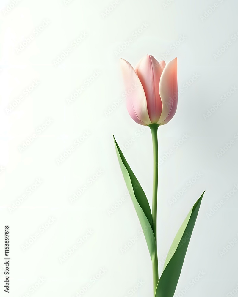 illustration vectorielle d'une tulipe rose illustration vectorielle d'une tulipe rose