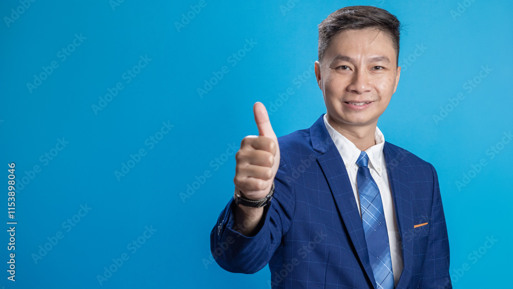Confident young businessman in a suit raises his hands in a variety of emotions. Confident young businessman in a suit raises his hands in a variety of emotions.