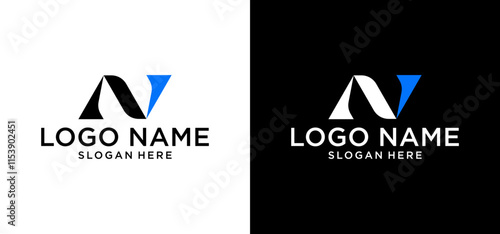 Free Download Design the letter A and N logo. Symbol of the letters A and N, business letters A and N. - GFXLoad