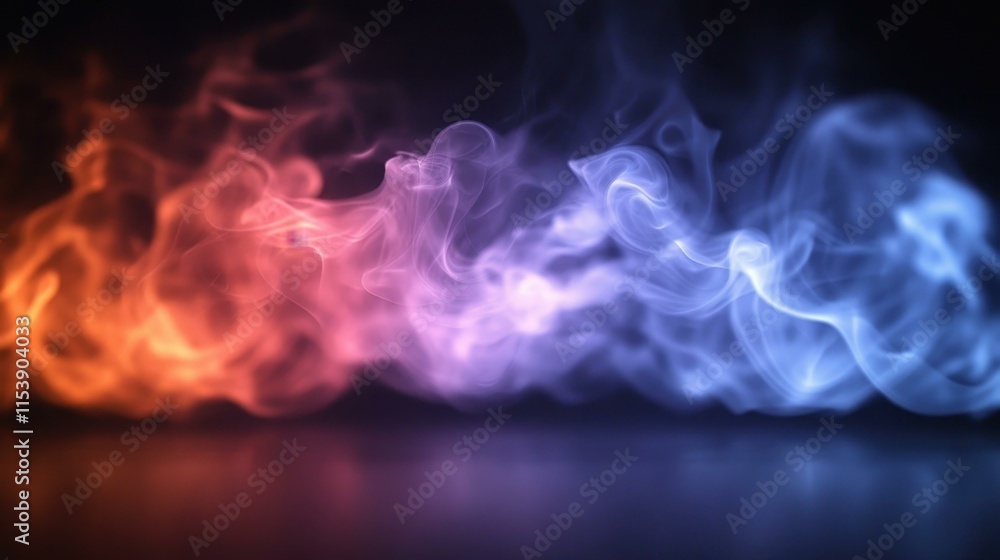 Colorful abstract smoke Mesmerizing patterns in vibrant mist Colorful abstract smoke Mesmerizing patterns in vibrant mist
