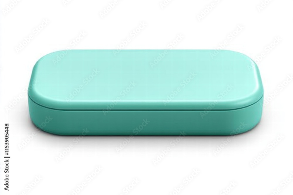 Teal Rectangular Box Mockup Teal Rectangular Box Mockup