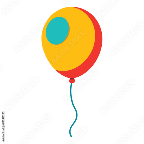 balloon isolated vector illustration cartoon style on background