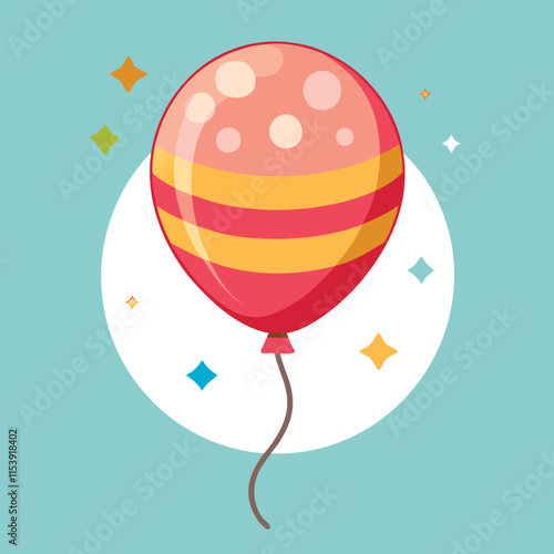 balloon isolated vector illustration cartoon style on background