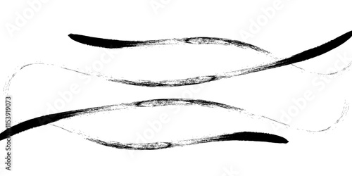 cosmetic smear of black mascara on white background