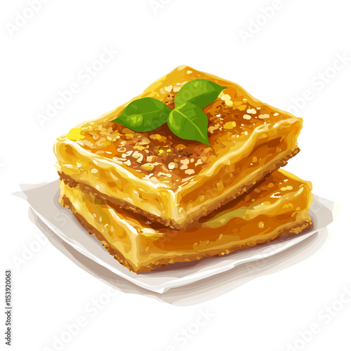 Sweet Martabak Dessert Vector Graphic