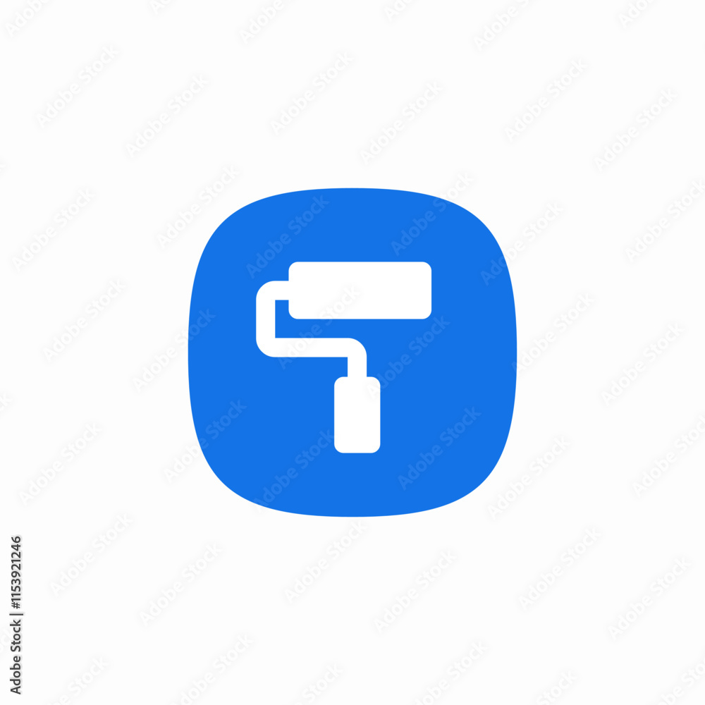 painting roller icon sign vector painting roller icon sign vector