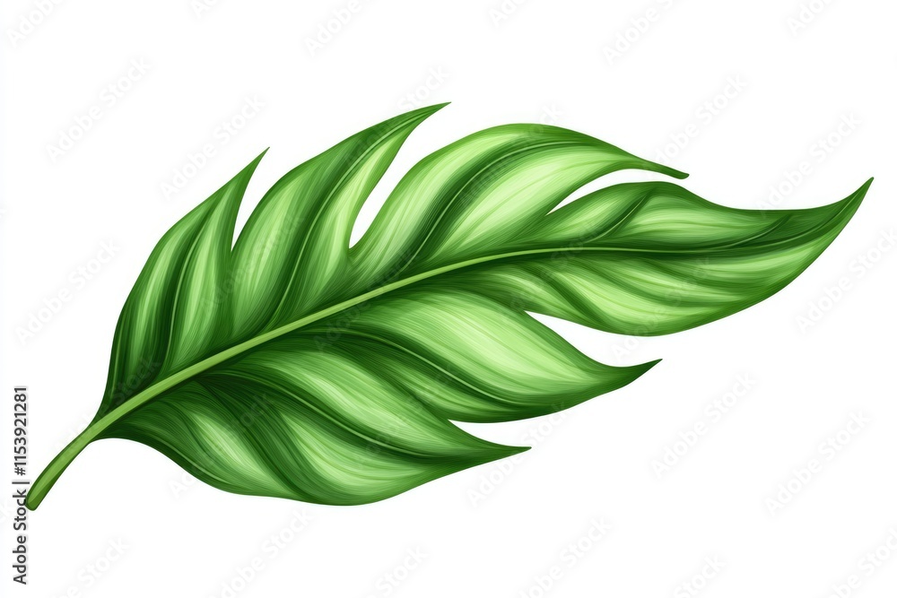 Isolated Green Fern Leaf: A Serene Element of Nature's Botanical Beauty Isolated Green Fern Leaf: A Serene Element of Nature's Botanical Beauty