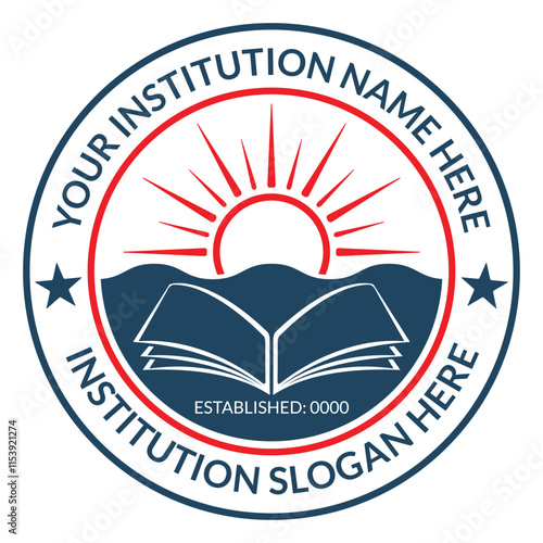School logo design template and customizable education logo ideas