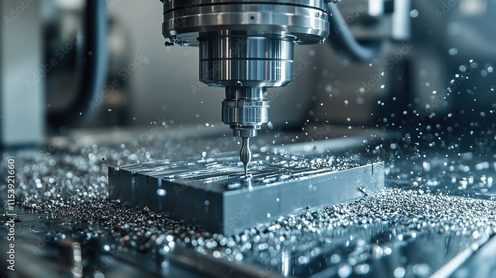Close-up of CNC Machine in Operation,CNC Machine Cutting Metal on a Factory Floor cnc machine, cnc machining, cnc manufacturing, industrial cnc, precision machining, cnc operation, automated machining Close-up of CNC Machine in Operation,CNC Machine Cutting Metal on a Factory Floor cnc machine, cnc machining, cnc manufacturing, industrial cnc, precision machining, cnc operation, automated machining