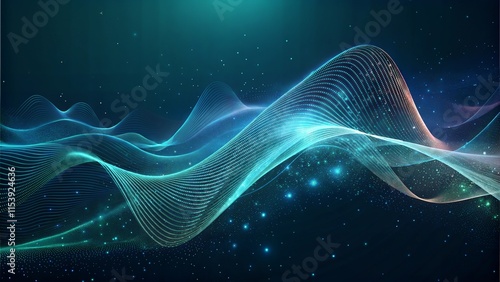 abstract background with waves