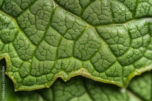Close-Up of Water Droplets on Leaf Texture