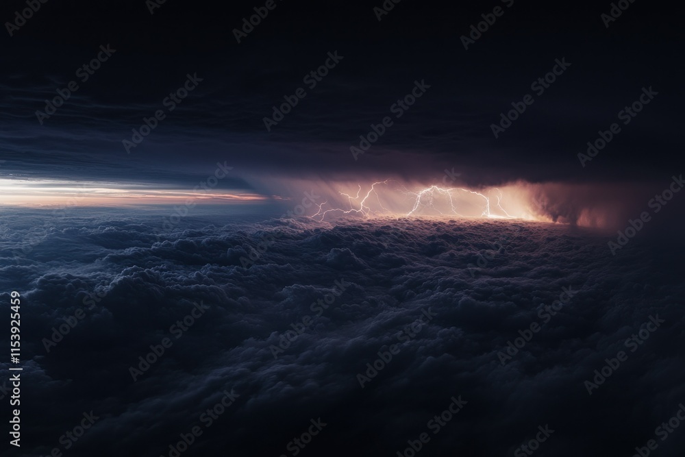 Stunning Display of Lightning Illuminates Dark Sky Stunning Display of Lightning Illuminates Dark Sky
