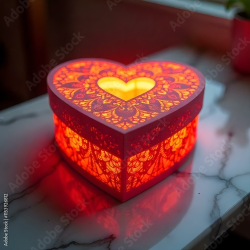 Heart shape gift box