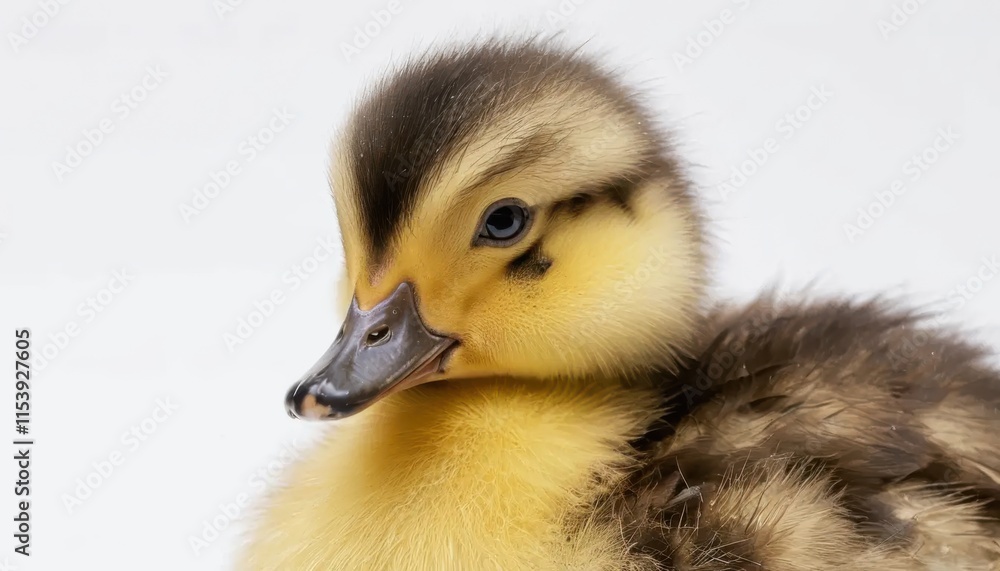 Close-up of a fluffy, adorable baby duckling. Close-up of a fluffy, adorable baby duckling.
