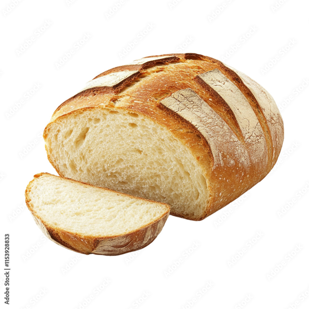 White Bread Slices on Transparent Background - Ai Generated White Bread Slices on Transparent Background - Ai Generated