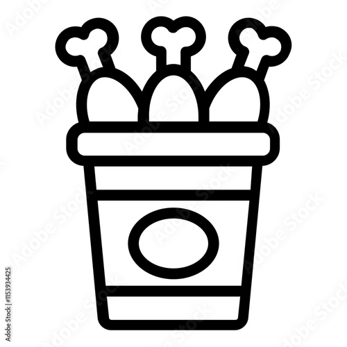 chicken bucket icon