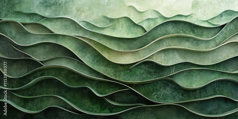 Textura verde ondulada