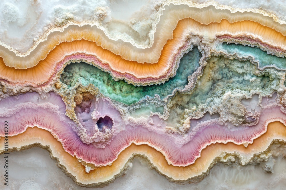 Colorful Agate Slice Macro Texture Colorful Agate Slice Macro Texture