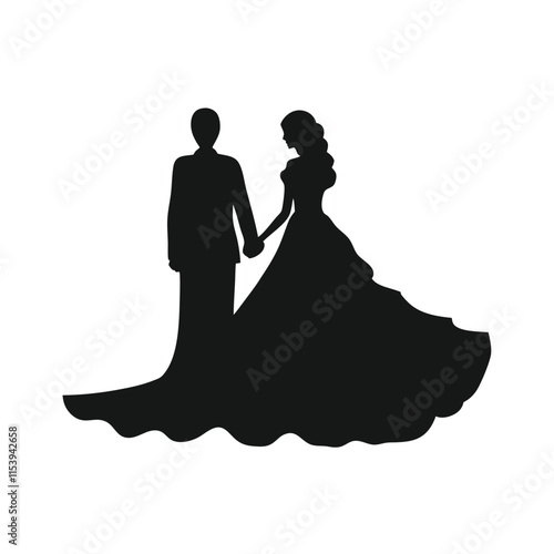 couple vector icon couple vector holding hand each other icon isolated on white background.