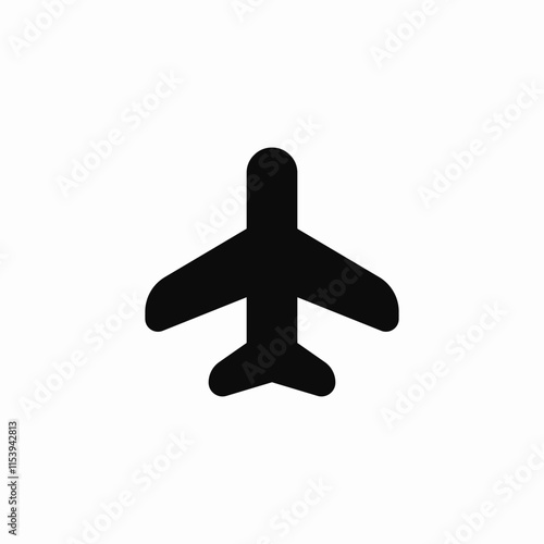 plane flight icon sign vector