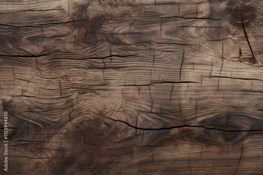 Naklejka premium Processed collage of old cracked brown wood material texture. Background for banner, backdrop