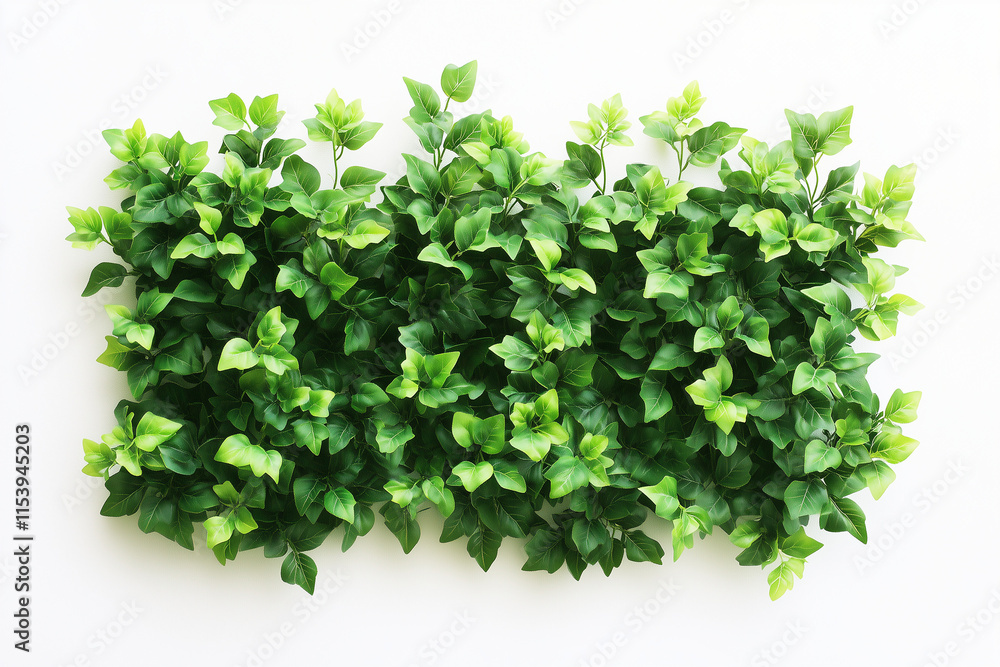 Selective focus geometry shape bush wall isolated on white background, Square shape green bush in backyard garden decorative. Selective focus geometry shape bush wall isolated on white background, Square shape green bush in backyard garden decorative.
