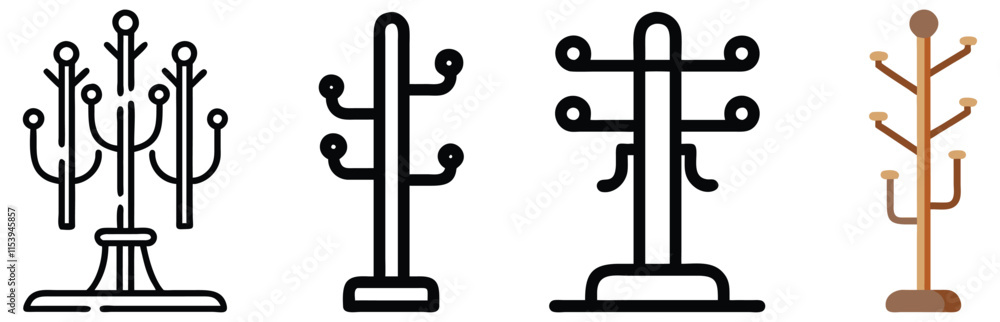 Coat Rack Line Art and Minimalist Icons, Set of four coat rack illustrations in line art and minimalist styles, featuring modern and wooden designs, ideal for decor concepts.
Coat Rack Line Art and Minimalist Icons, Set of four coat rack illustrations in line art and minimalist styles, featuring modern and wooden designs, ideal for decor concepts.